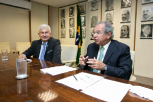 Paulo Guedes e Marcos Pontes