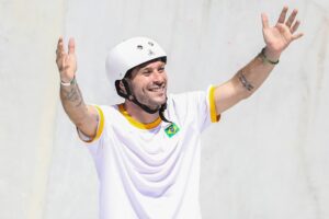 Pedro Barros durante disputa dos Jogos Olímpicos