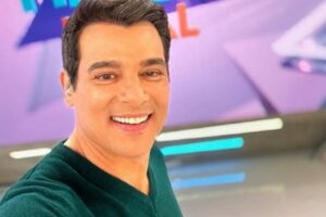 Celso Portiolli entra na Globo por brincadeira e compartilha no Instagram