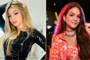 Cantora mirim tem 14 anos, enquanto a atriz da Globo está com 17. MC Melody revela que "ficou" com Mel Maia e não descarta namoro