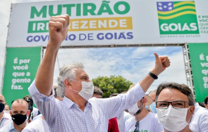 Mutirão realizado pelo governador Ronaldo Caiado (Foto: Governo de Goiás)