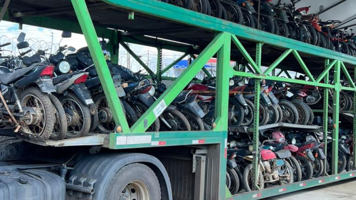 Operação apreende 176 motocicletas irregulares em Goiânia e Aparecida