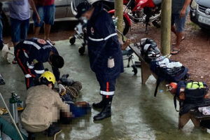 Homens desmaiam durante limpeza de tanque de caminhão na BR-153, em Porangatu