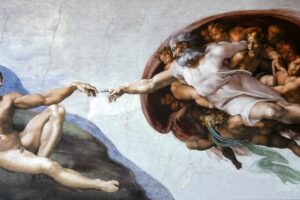 A criação de Adão - Michelangelo - Capela Sistina