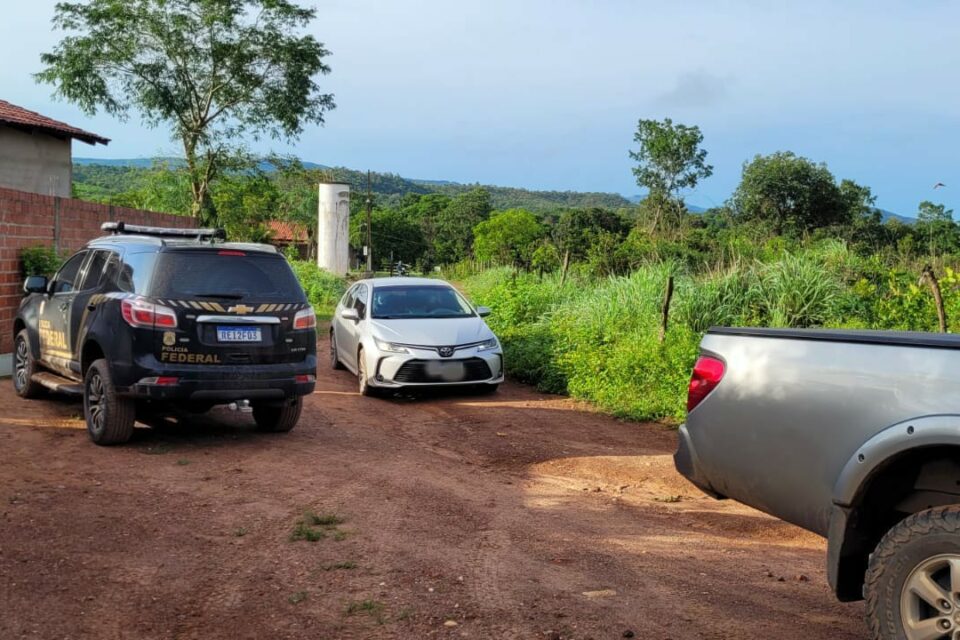 A Polícia Federal deflagrou, nesta terça-feira (14), operação contra a prática de crimes ambientais e de invasão de terra indígena em Minaçu. (Foto: Polícia Federal)