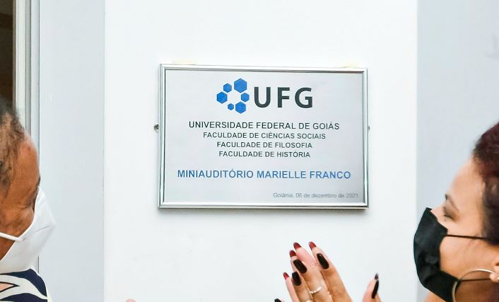 UFG inaugura miniauditório com o nome de Marielle Franco