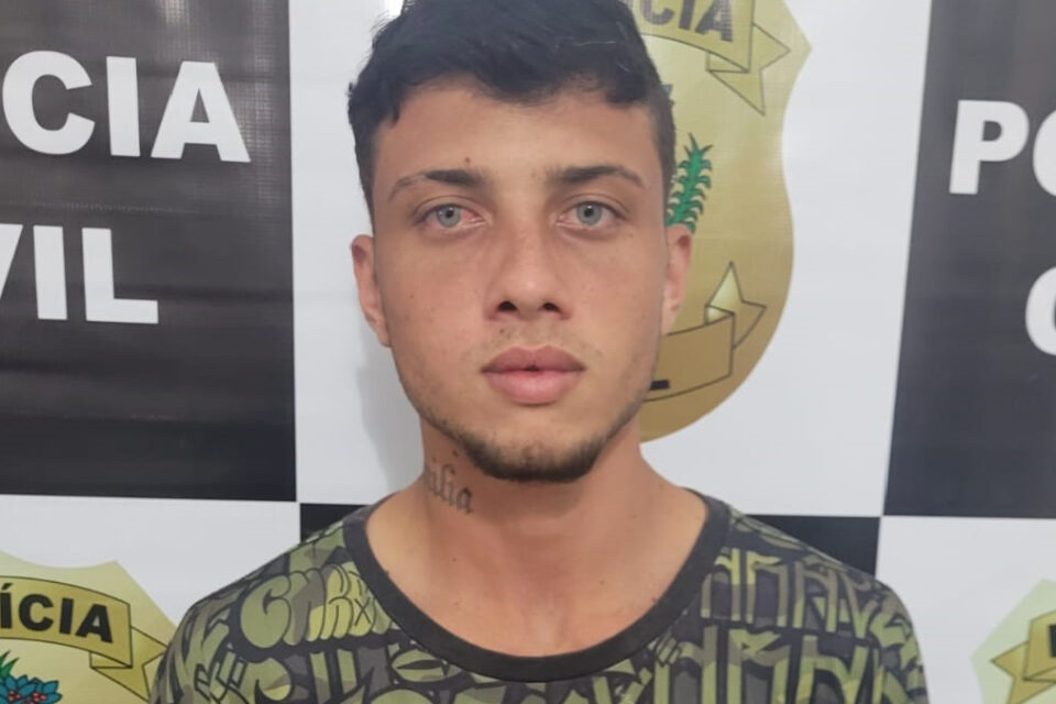 Jovem de 21 anos suspeito de machucar criança em assalto é preso em Guapó