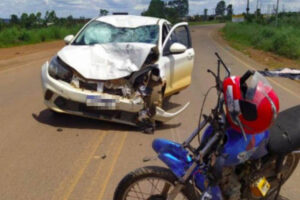 Motociclista morre e passageira fica ferida em acidente na GO-139, em Alexânia