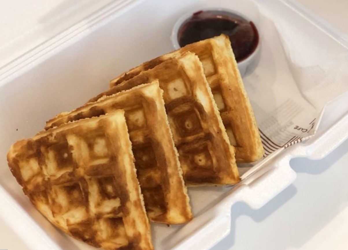 quatro waffles para delivery