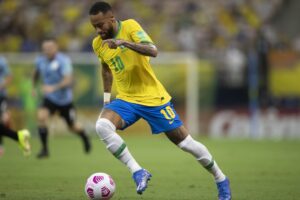 Neymar em jogo pela seleção brasileira