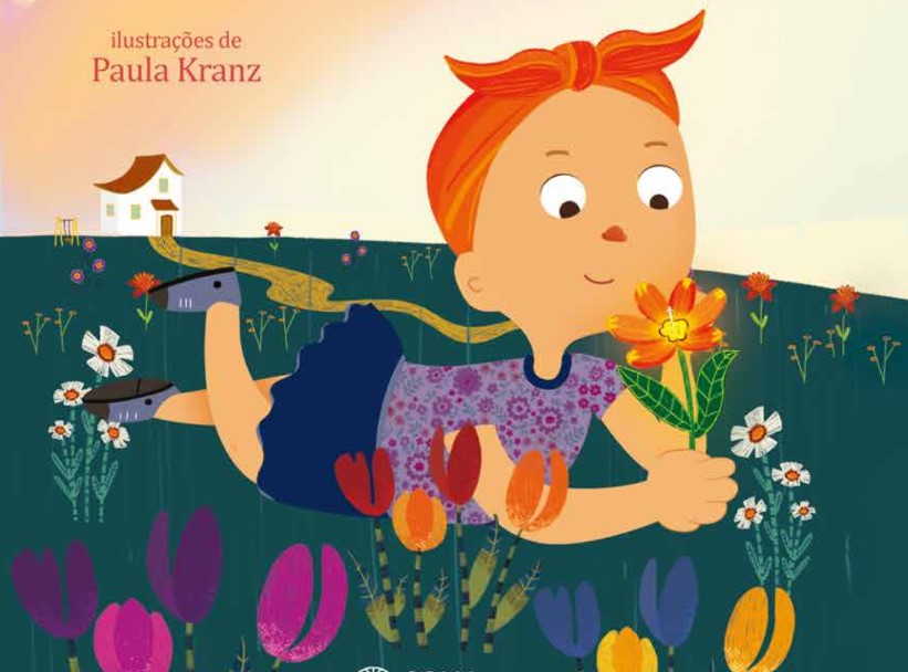 Capa do livro "Tulipa Glória e sua amiga Vitória, que fala sobre o câncer na infância