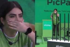 Internet faz piada com Jade Picon, participante do BBB 22, após a influenciadora ter feito xixi nas calças