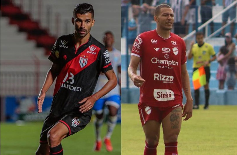 Jorginho do Atlético Goianiense e Clayton do Vila Nova