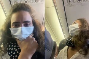 Viajante flagrou momentos e transmitiu nas redes sociais. Briga por BBB 22 em avião termina com ameaça de intervenção da polícia