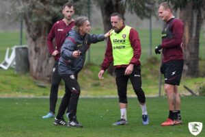 Ribery em treino pela equipe da Salernitana