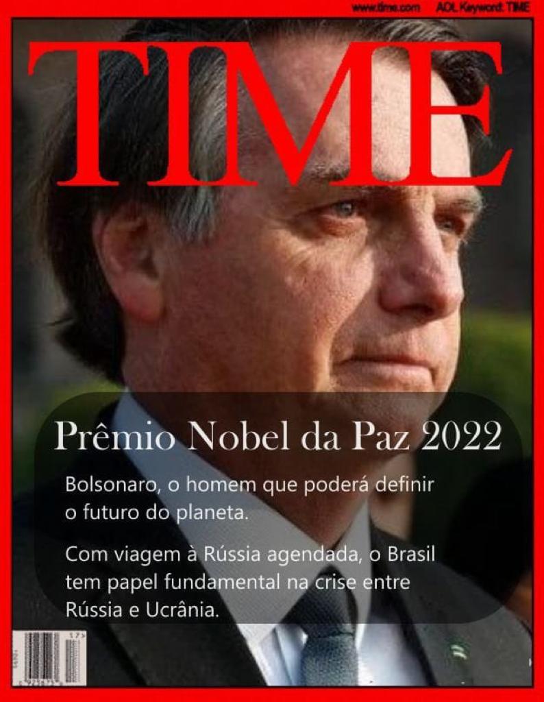 Capa falsa da revista Time publicada por Salles (Foto: Reprodução)