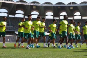 Jogadores do Palmeiras fazem treinamento para o Mundial de Clubes