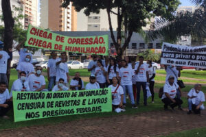 Familiares de detentos realizam atos contra tortura e maus tratos em Goiás (Foto: organização do evento)