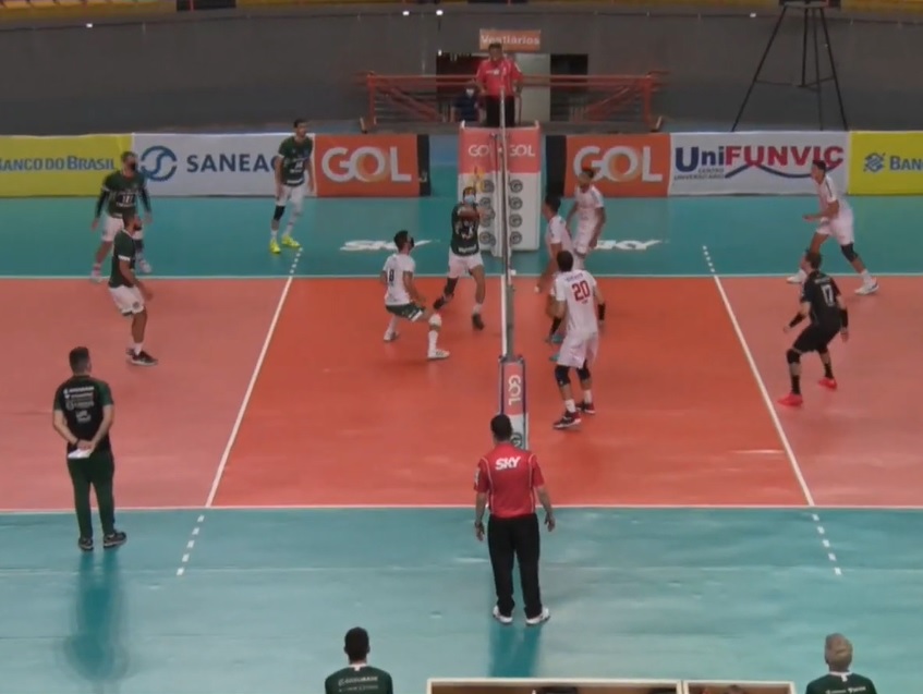 Goiás Vôlei enfrentando o Funvic Natal