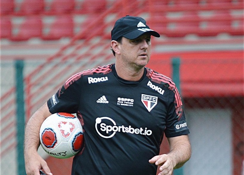 Rogério Ceni treinando o São Paulo