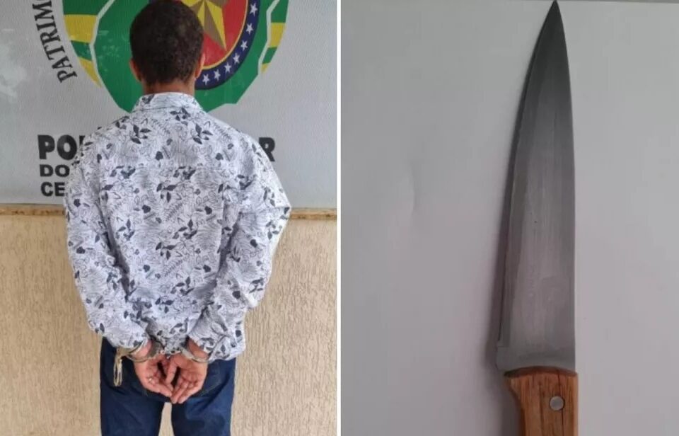 Um homem foi preso suspeito de matar a esposa a facada na cidade de Montividiu, na região Sudoeste de Goiás. (Foto: divulgação)