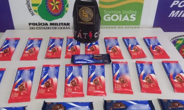 Homem é preso suspeito de furtar barras de chocolate em supermercado de Rio Verde (GO)