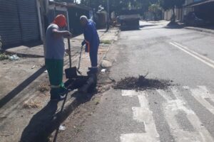 Prefeitura realiza reparos no asfalto de 12 bairros de Goiânia nesta quarta (2) (Foto: Prefeitura)
