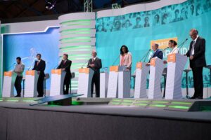 Debate eleições 2018 TV Aparecida - Thiago Leon/Santuário Nacional