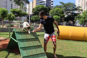 Prefeitura instala 'playground para pets' em duas praças de Goiânia e total chega a 14 (Foto: Prefeitura de Goiânia)