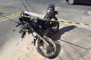 Motorista que furou sinal de ‘Pare’ e atingiu motociclista em Goiânia será investigado por homicídio culposo (Foto: Divulgação/Dict)