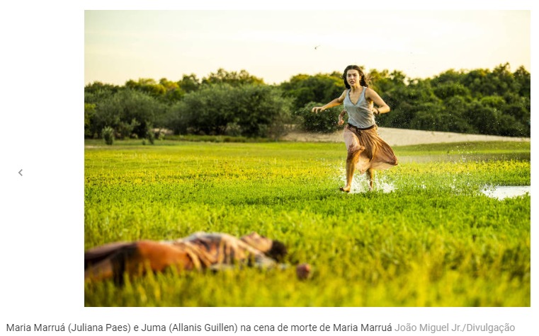 Personagem de Juliana Paes vai morrer nos braços de Juma. Pantanal: confira imagens do making of da morte de Maria Marruá