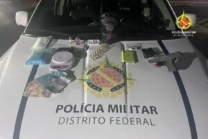 Homem é preso pela PM com drogas avaliadas em mais de R$50 mil, em Planaltina (GO)