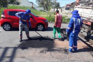 Prefeitura de Goiânia anuncia operação tapa-buracos em 53 bairros até domingo (10) (Foto: Divulgação)
