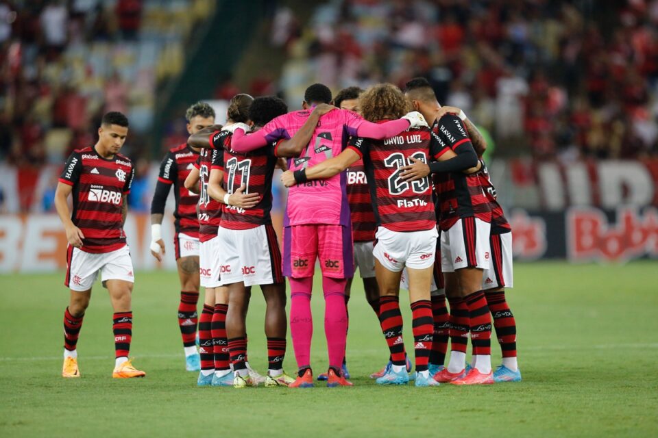 Equipe do Flamengo em final do Campeonato Carioca 2022