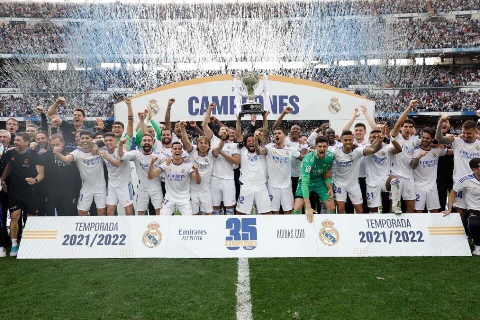 O Real Madrid é o maior campeão do Campeonato Espanhol, com 35 conquistas.