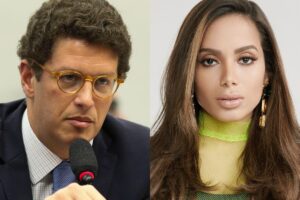 Ex-ministro Salles critica Anitta por "danças imorais" e é bloqueado por cantora (Foto: Agência Brasil e Divulgação)