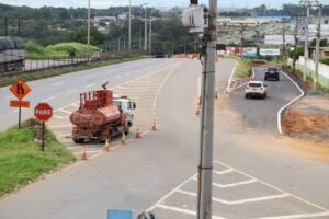 Paralisação do trânsito na BR-153 no perímetro urbano de Aparecida (GO) vai ocorrer entre às 8h às 18h deste sábado (9) e domingo (10) (Foto: SecomAparecida)