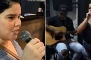 Vendedora de flores viraliza ao cantar música de Marília Mendonça - vídeo