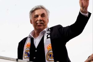 Carlo Ancelotti, treinador do Real Madrid