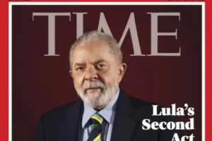 Jornalista americana diz que Lula foi "muito charmoso". Capa da revista 'Time', Lula fala sobre Ucrânia, Bolsonaro e democracia